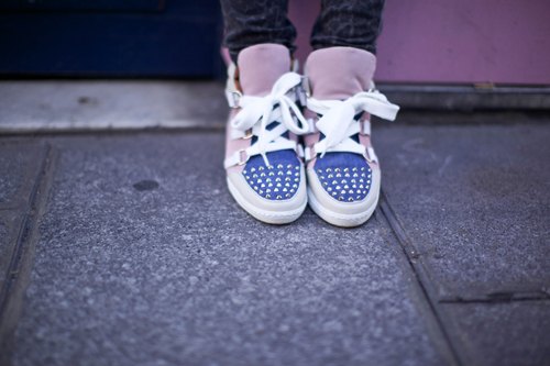 Albatorock sneakers cloutees bleues – Le Blog de Betty