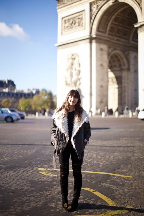 Arc de triomphe manteau mouton jean – Le Blog de Betty