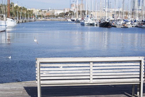 Barcelone port banc – Le Blog de Betty