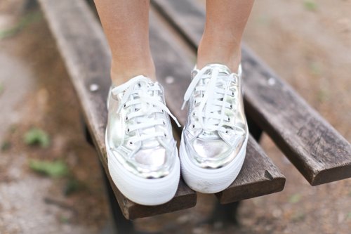 Baskets argentees banc – Le Blog de Betty