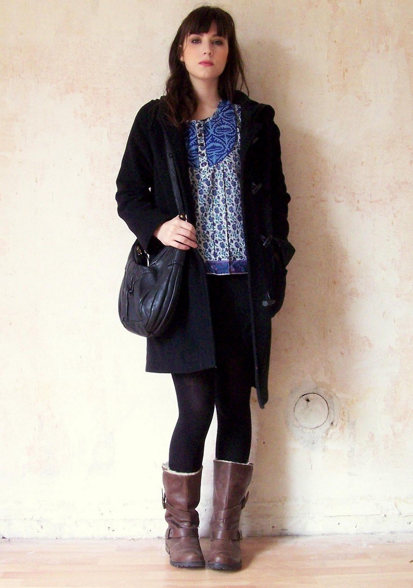Blouse imprimee manteau noir – Le Blog de Betty