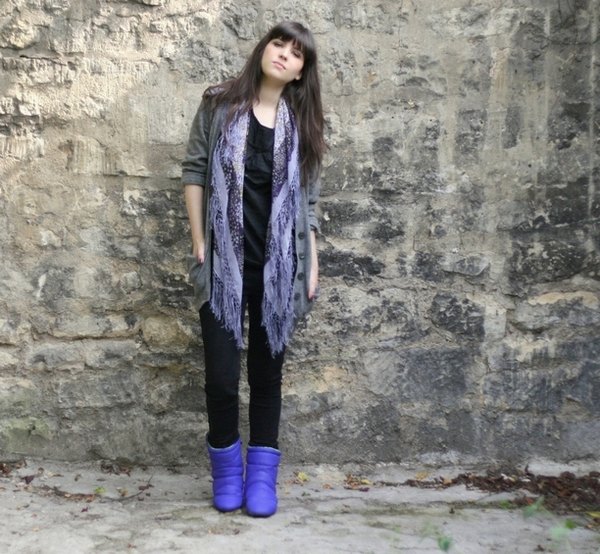 Boots electriques foulard violet – Le Blog de Betty