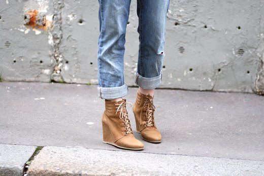 Bottines lacees camel trottoir – Le Blog de Betty