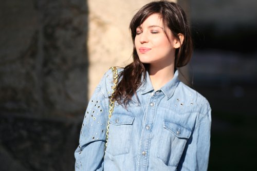 Chemise en jean portrait soleil – Le Blog de Betty