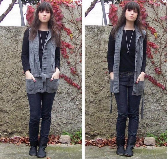 Derniers achats gilet gris jean – Le Blog de Betty