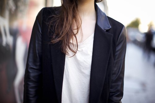 Detail blazer noir tshirt blanc – Le Blog de Betty