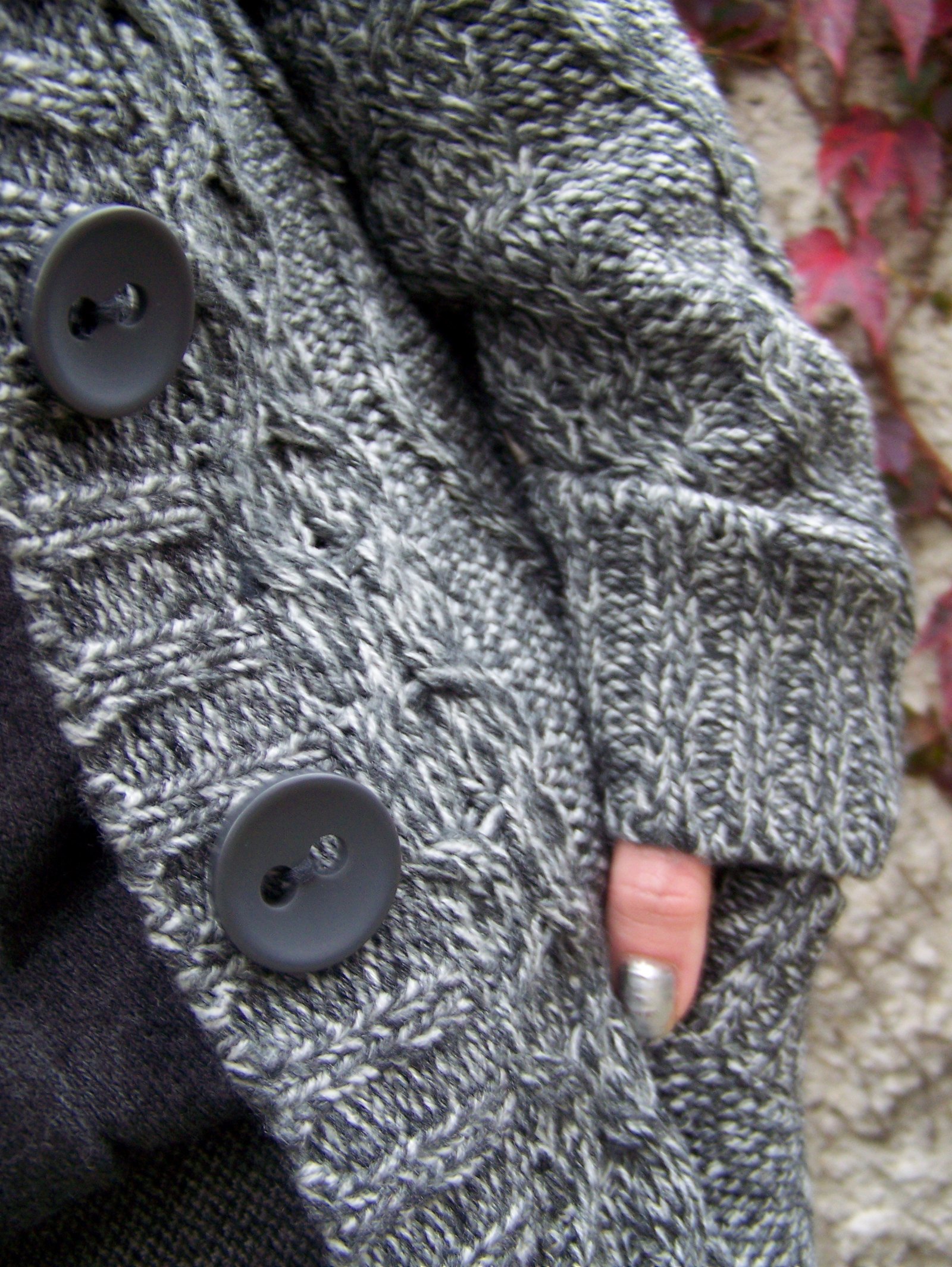 Detail gilet maille chinee boutons – Le Blog de Betty