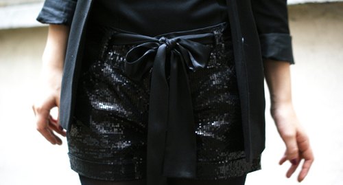 Detail short cuir ceinture noeud – Le Blog de Betty
