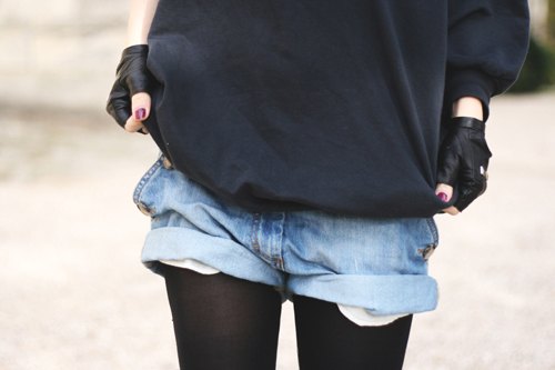 Detail short jean sweat – Le Blog de Betty