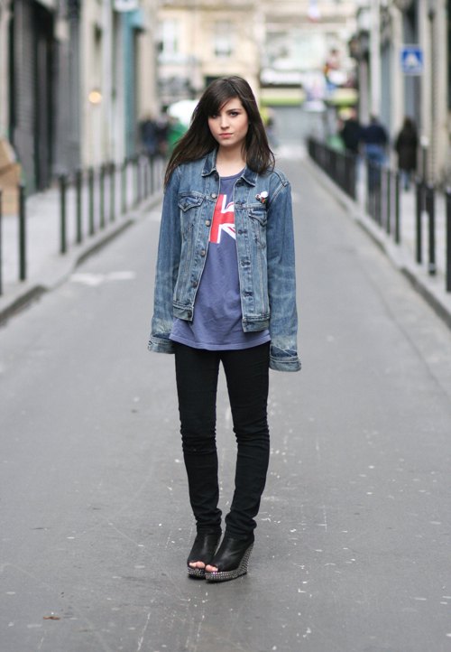 Down the street veste en jean union jack – Le Blog de Betty
