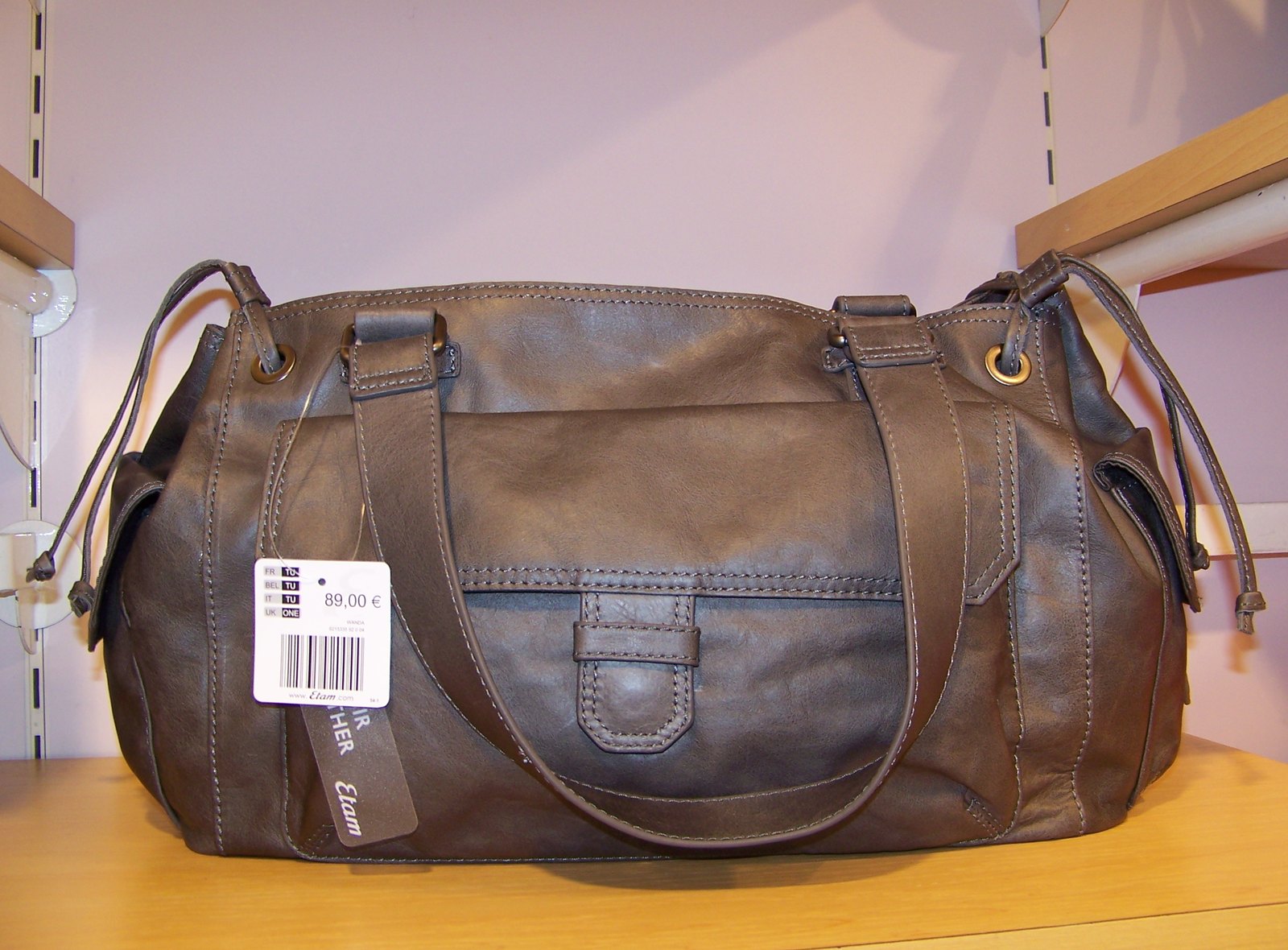 Etam sac polochon cuir marron – Le Blog de Betty