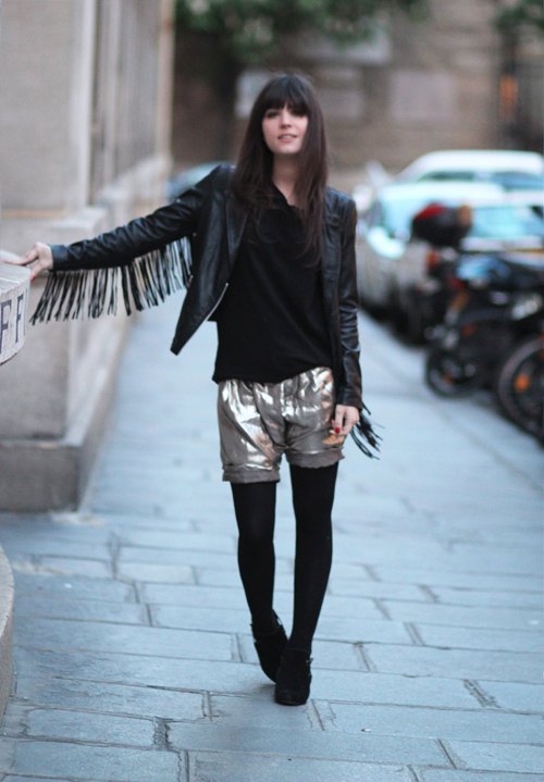 Famous jacket veste franges short sequins – Le Blog de Betty