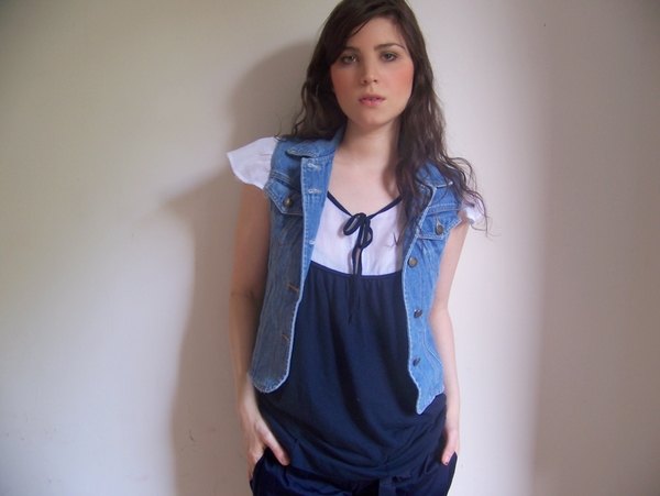 Gilet en jean top marine – Le Blog de Betty