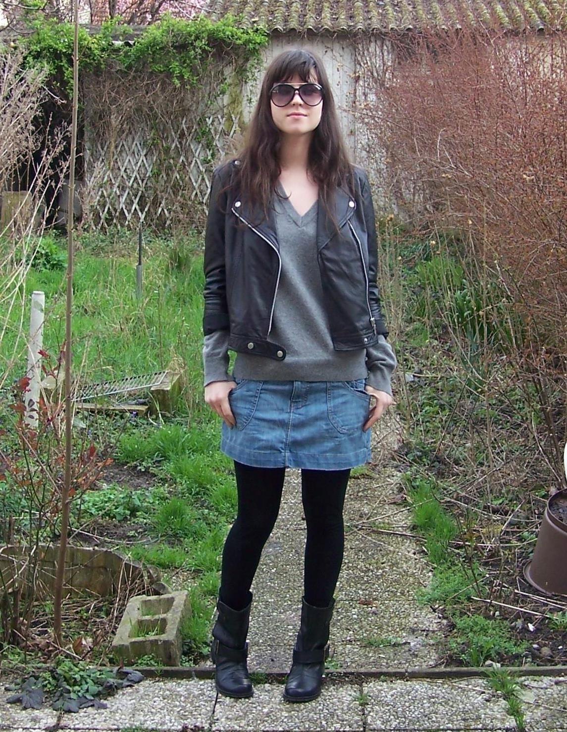 Jupe en jean perfecto lunettes – Le Blog de Betty