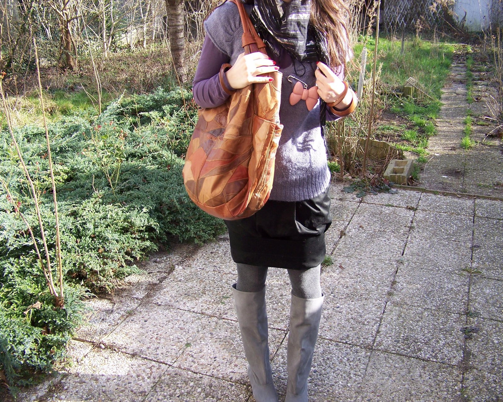 Jupe tulipe sac cabas marron – Le Blog de Betty