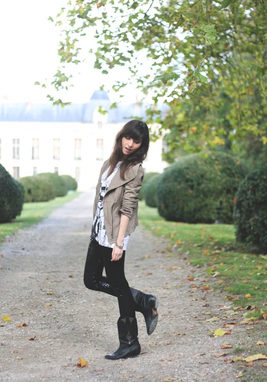 Legging sequins tshirt imprime allee – Le Blog de Betty