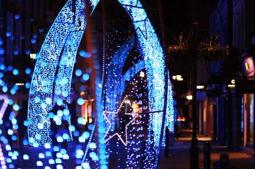 Londres illuminations bleues – Le Blog de Betty