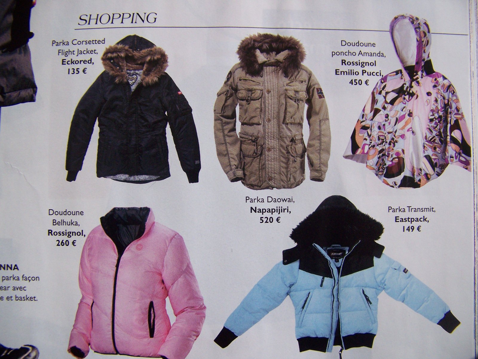 Magazine shopping parkas – Le Blog de Betty