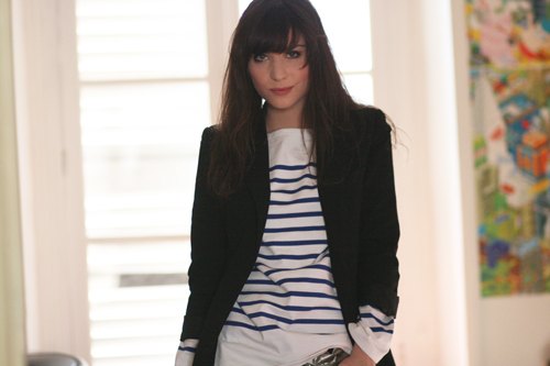 Mariniere blazer noir portrait – Le Blog de Betty