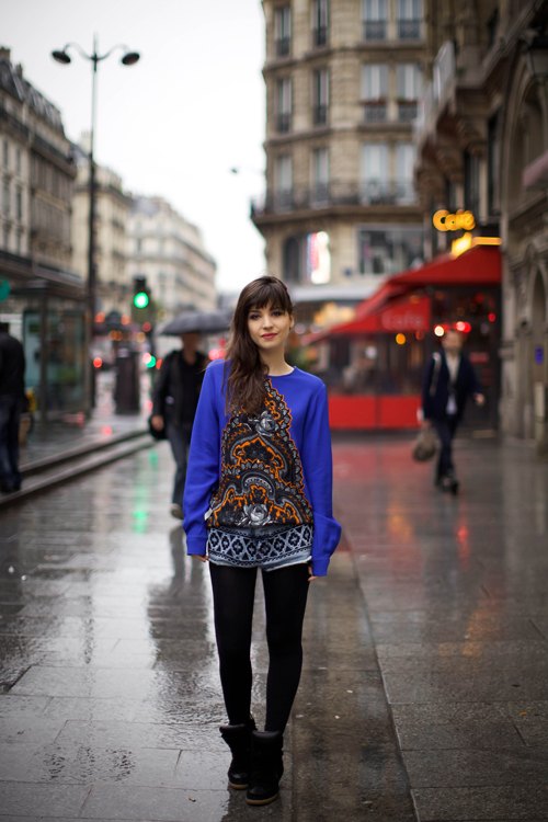 Mixed prints gilet bleu tunique imprimee – Le Blog de Betty