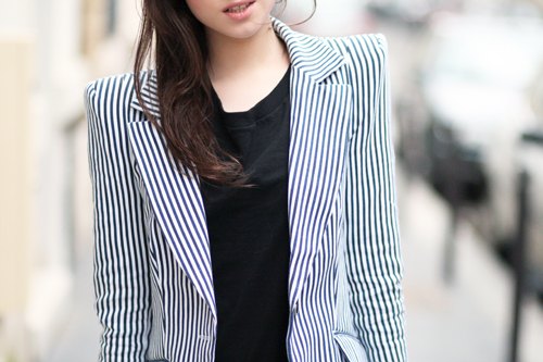 Mon blaze blazer raye bleu blanc – Le Blog de Betty