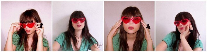 Montage lunettes coeur rouges – Le Blog de Betty