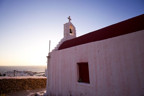 Mykonos chapelle coucher de soleil – Le Blog de Betty