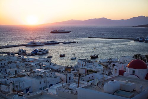 Mykonos port coucher de soleil – Le Blog de Betty