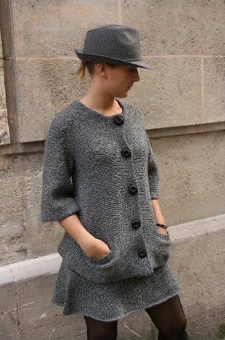 Paris mode manteau gris chapeau – Le Blog de Betty