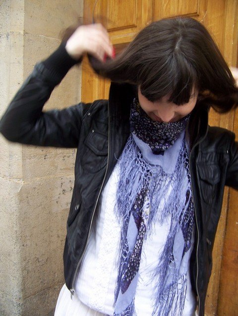 Perfecto foulard bleu cheveux – Le Blog de Betty