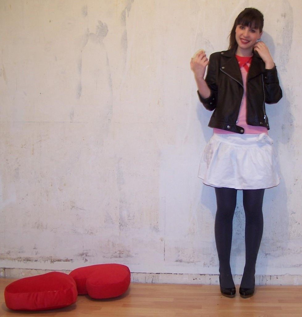 Perfecto jupe blanche coeur rouge – Le Blog de Betty