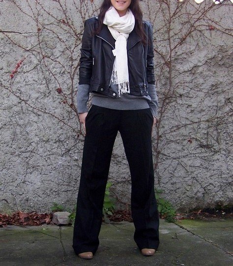 Perfecto pantalon noir large – Le Blog de Betty