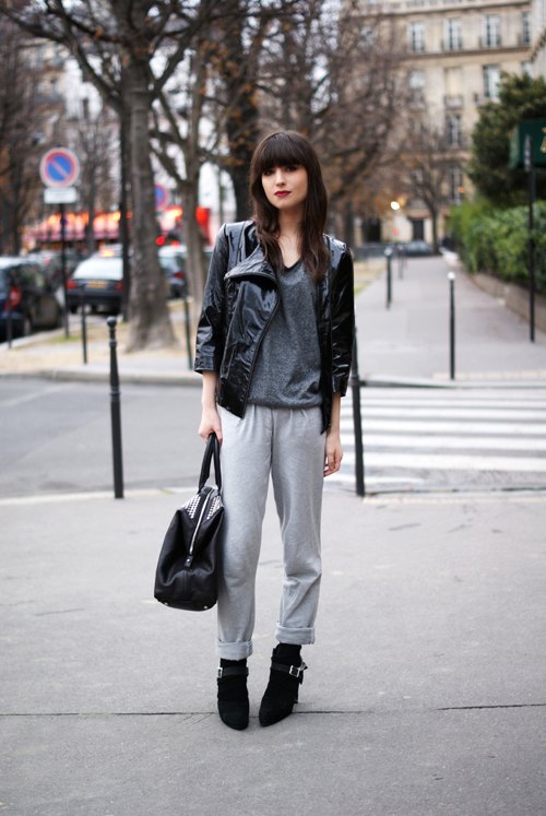 Perfecto vernis noir jogging gris – Le Blog de Betty