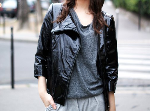 Perfecto vernis tshirt gris – Le Blog de Betty