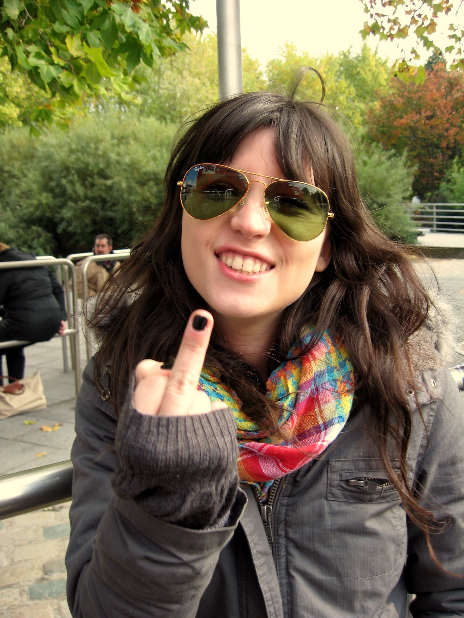 Portrait lunettes aviateur snood – Le Blog de Betty