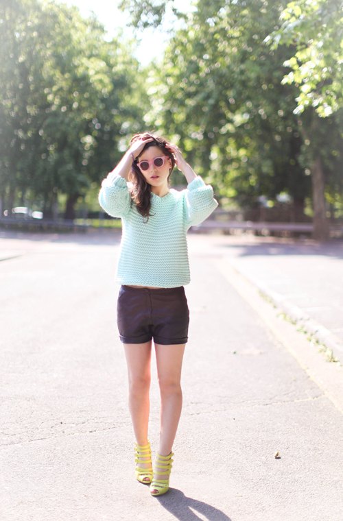 Pull d ete menthe short noir – Le Blog de Betty