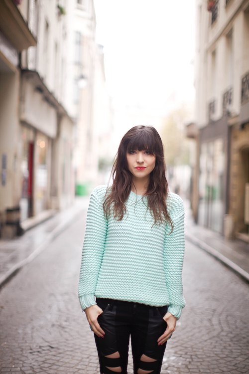 Pull menthe legging lacere rue – Le Blog de Betty