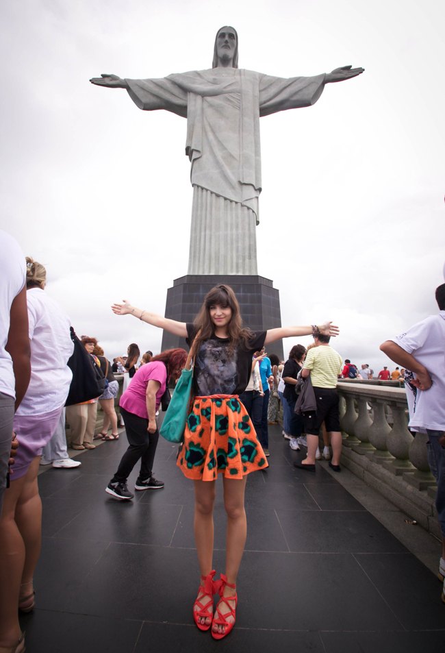 Rio christ redempteur jupe orange – Le Blog de Betty