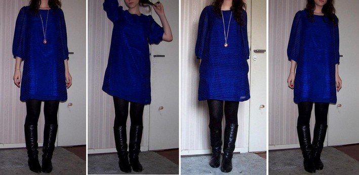 Robe bleu electrique montage – Le Blog de Betty