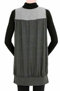Robe chasuble grise dos – Le Blog de Betty