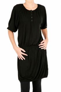 Robe noire boutonnee face – Le Blog de Betty