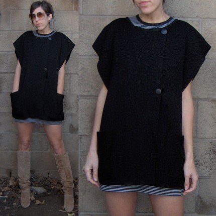 Robe noire oversize poches etsy – Le Blog de Betty