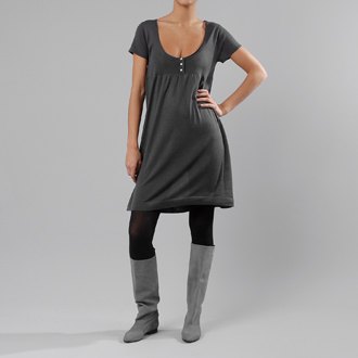 Robe tshirt grise bottes grises – Le Blog de Betty