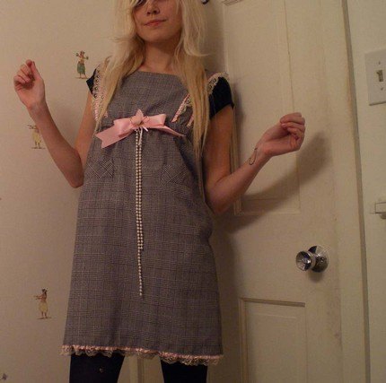 Robe vintage carreaux noeud rose etsy – Le Blog de Betty