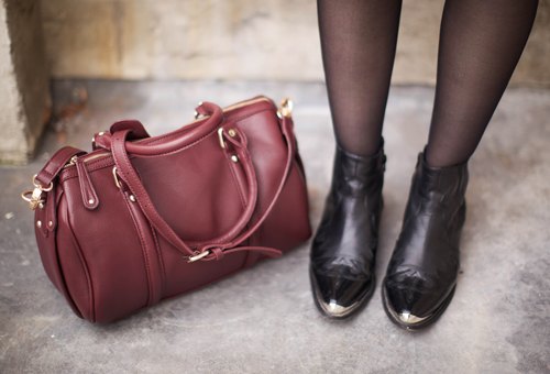 Sac bowling bordeaux bottines – Le Blog de Betty