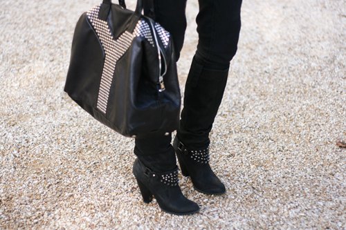 Sac cabas y boots cloutees – Le Blog de Betty
