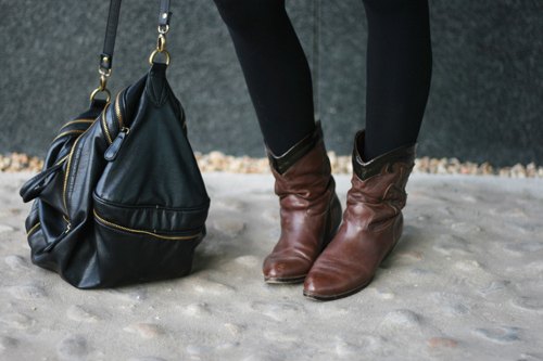 Sac noir bottes camel – Le Blog de Betty