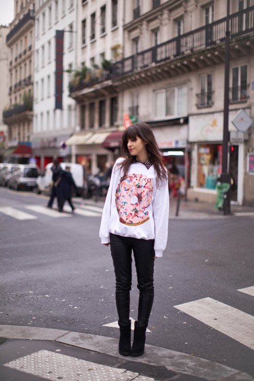 Sweat donut legging noir passage pieton – Le Blog de Betty