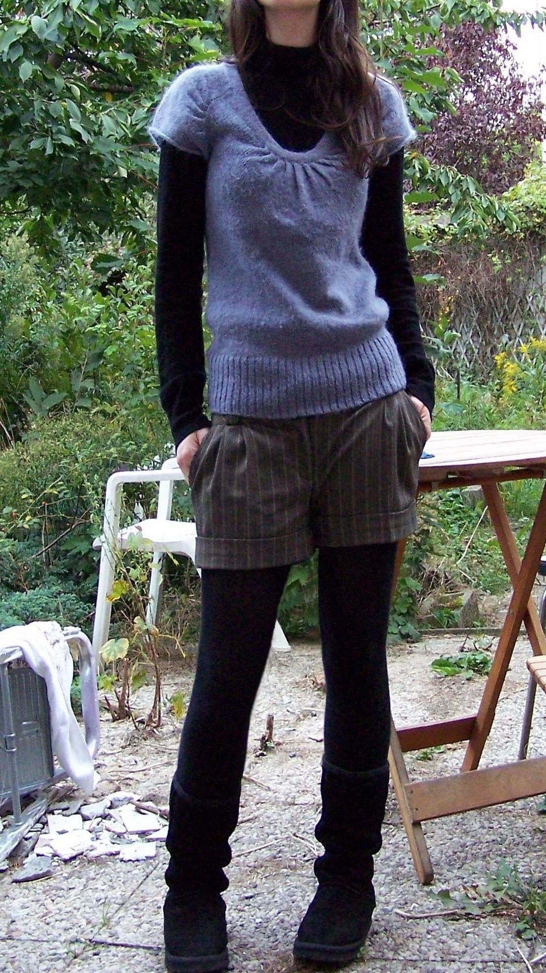 Tenue pull sans manches short bottes – Le Blog de Betty