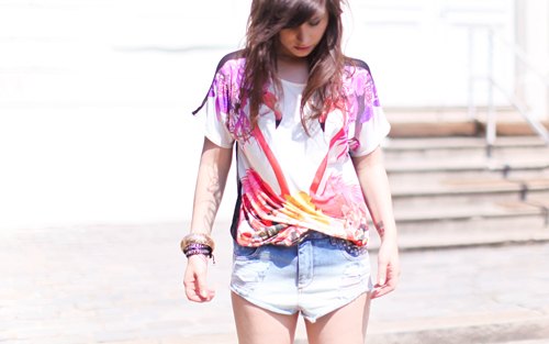 Tshirt imprime short bracelets – Le Blog de Betty